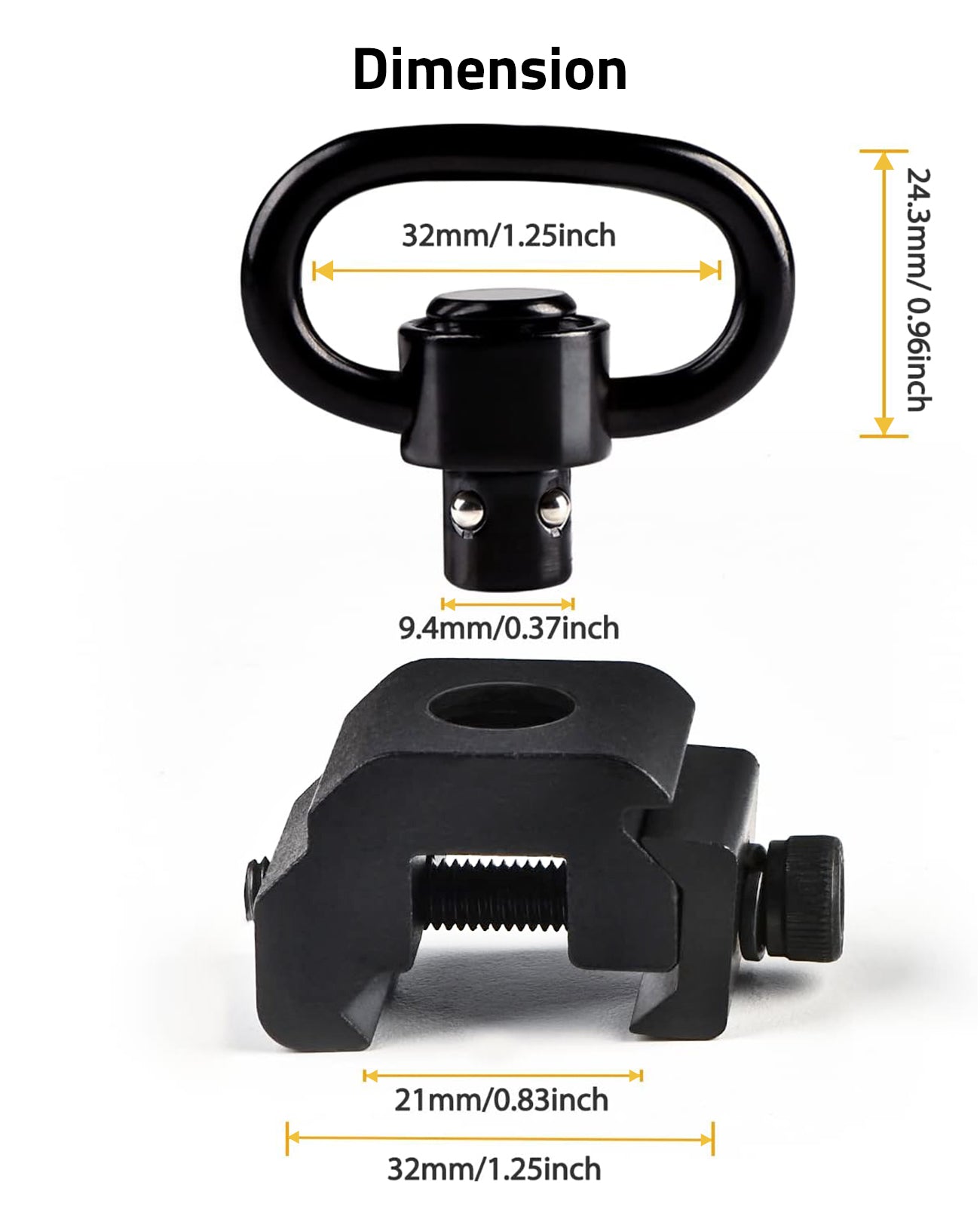 Picatinny Sling Mount 360° Rotation