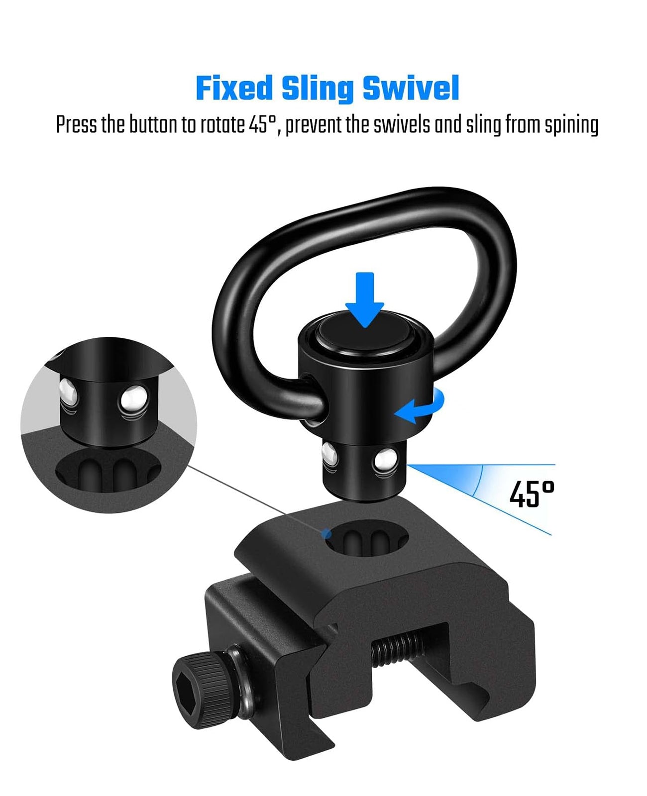 Picatinny Sling Mount 360° Rotation