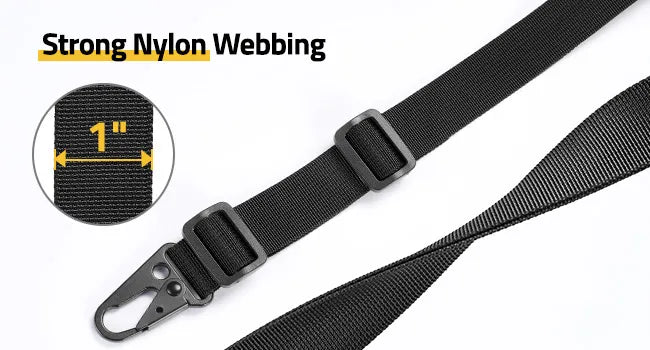 Two Point Sling Quick Adjust Rifle Sling 2-Pack Gun Swivels