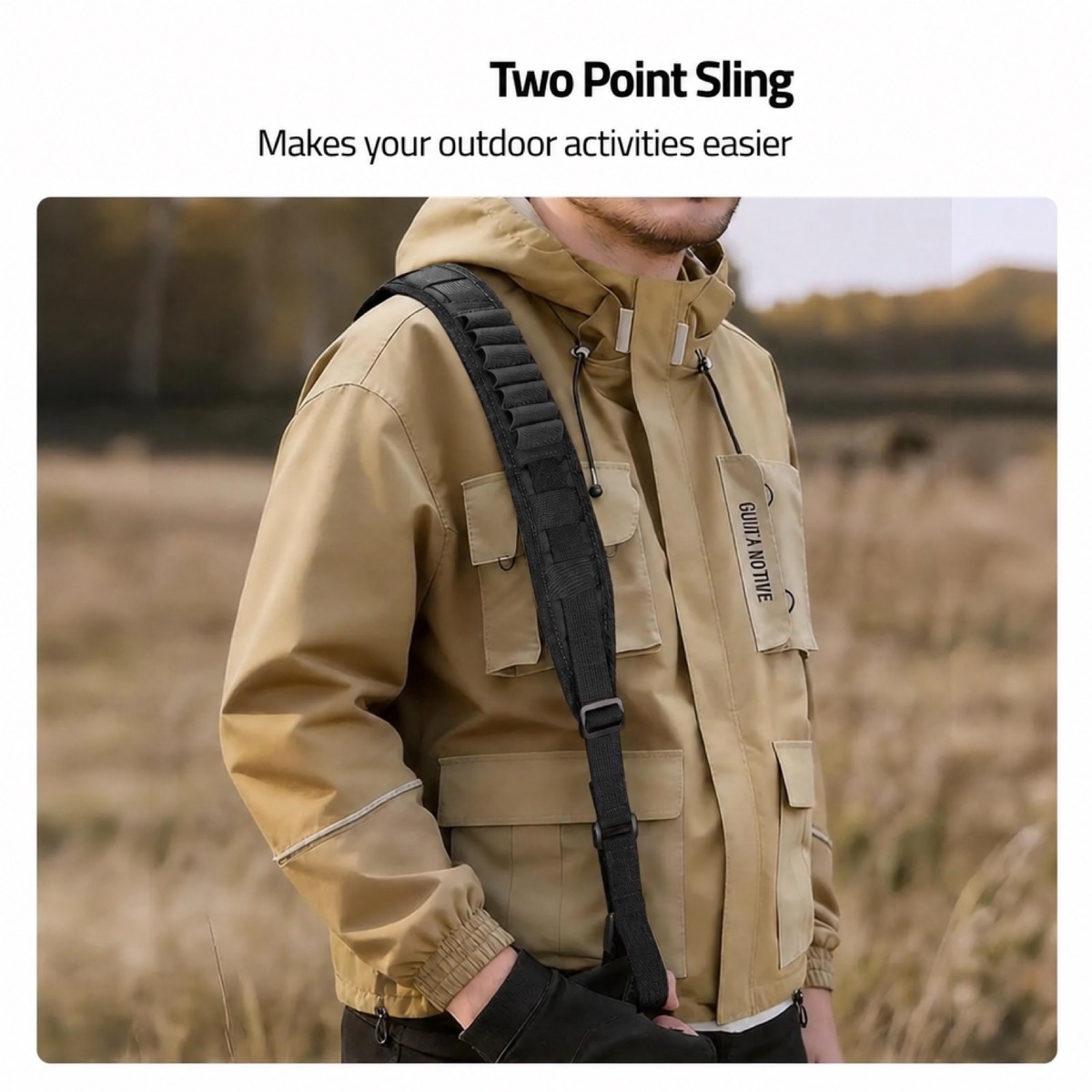 Two Point Sling Quick Adjust Rifle Sling 2-Pack Gun Swivels